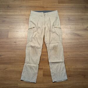 Eddie Bauer Horizon Guide Cargo Hiking Pants Mens 32x32(31) Beige Stretch